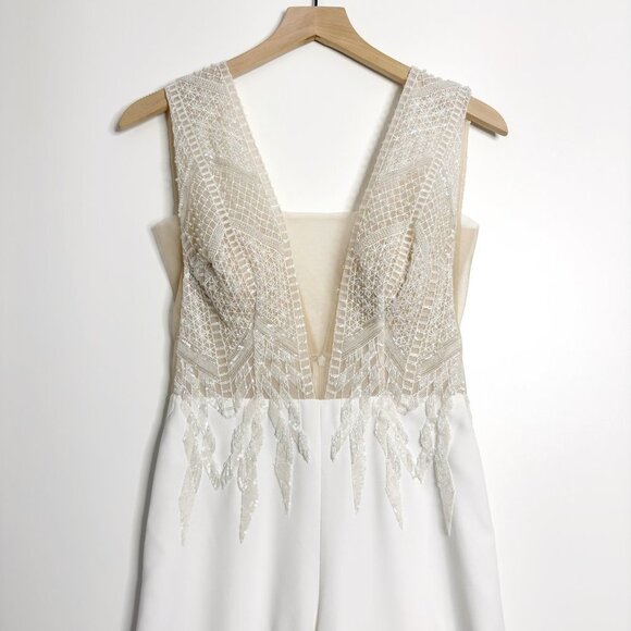 MICHELLE ROTH Bari Jumpsuit Wide Leg Beaded - Picture 2 of 13